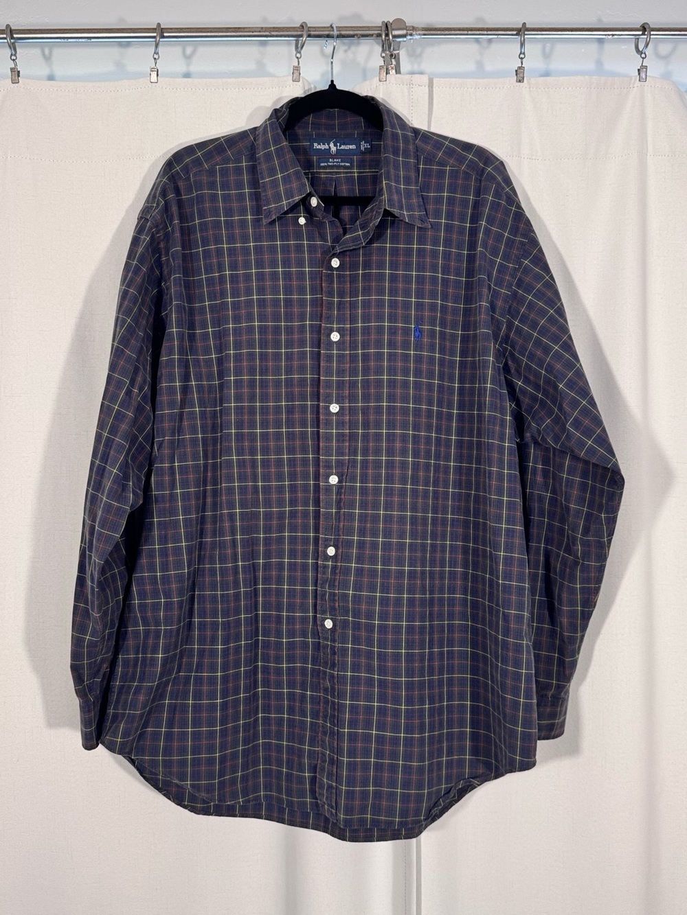 Polo Ralph Lauren Blake Navy Plaid Button Down Shirt
